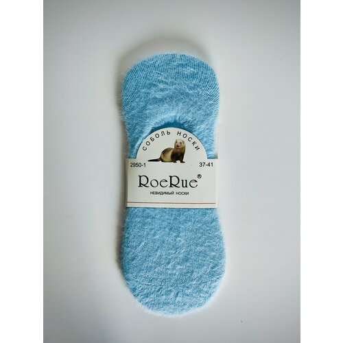 фото Женские носки roerue укороченные, бесшовные, размер 37/41, голубой