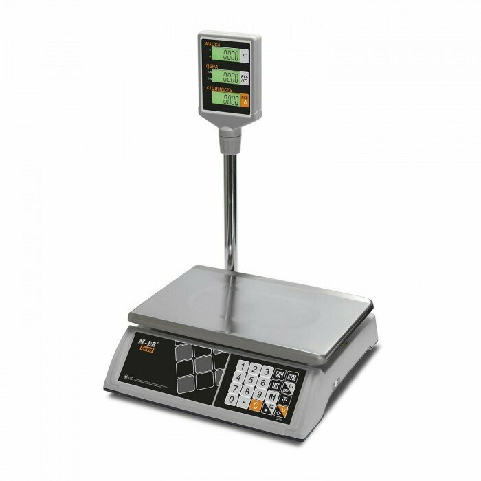 Весы торговые M-ER 327 ACP Ceed (15.2, LCD, Белые, арт. 3025)