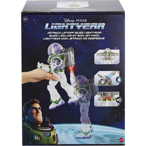 12-дюймовая фигурка Disney и Pixar Lightyear с эффектом пара и звуками, игрушка Buzz Lightyear Jetpack