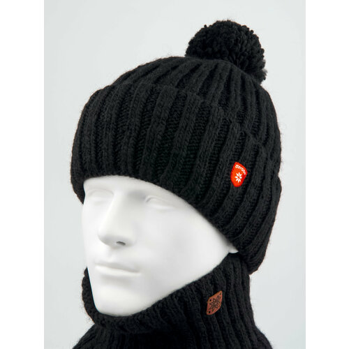 Шапка бини Oxygon, размер 54/60, черный