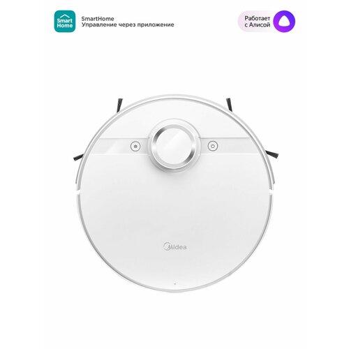 Робот-пылесос с Wi-Fi Midea VCR M7 белый LiDAR сухая и влажная уборка турбо-щетка HEPA-фильтр 1299000₽