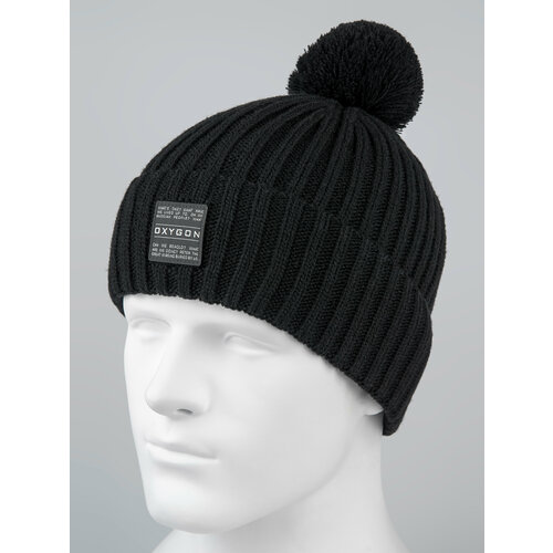 фото Шапка бини oxygon, размер 54/60, черный
