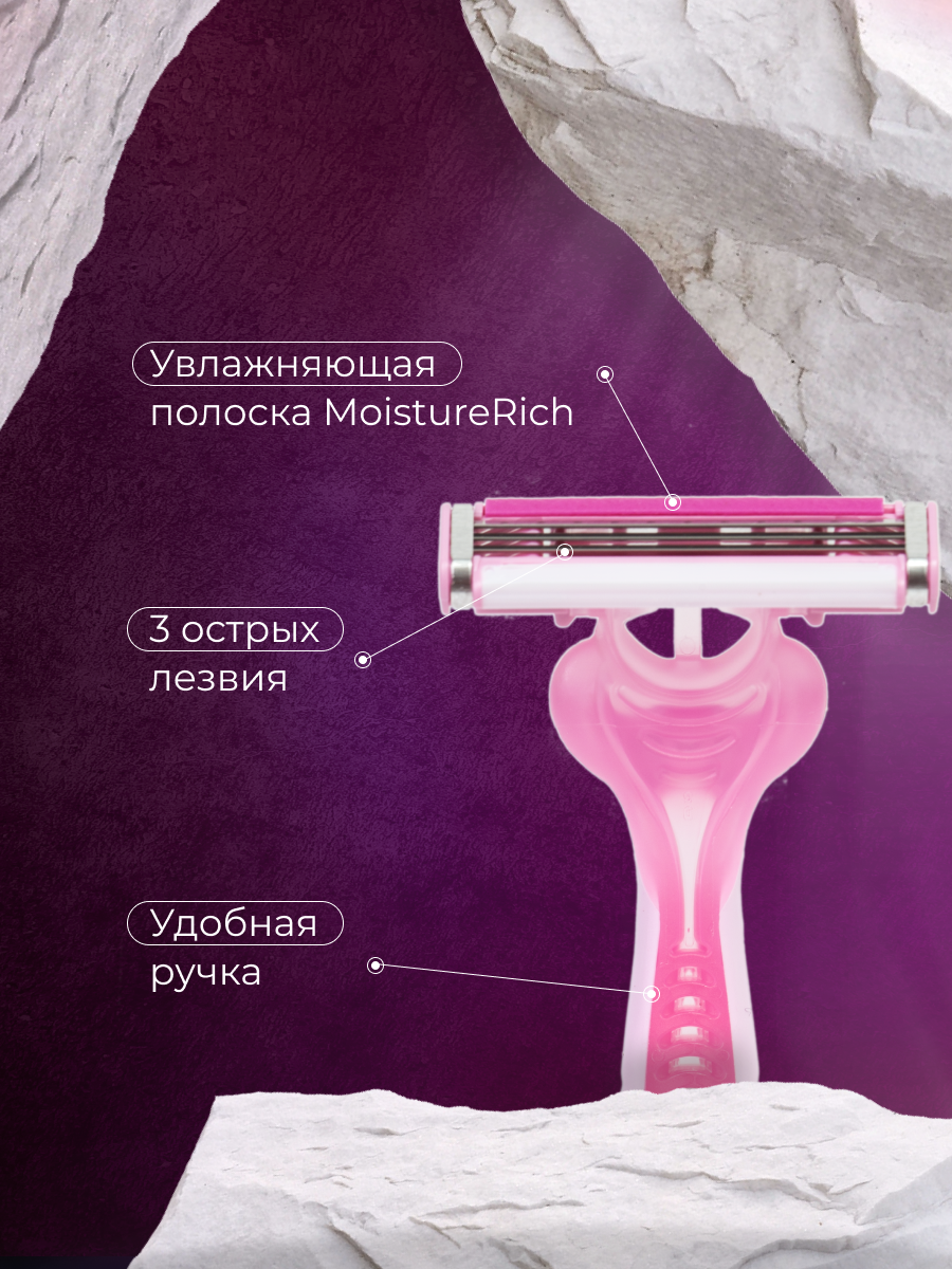 Бритвенный станок Gillette Simply Venus 3 Basic, 2 шт. - фото №12