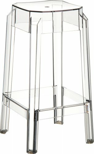 фото Табурет прозрачный полубарный Siesta Fox Прозрачный