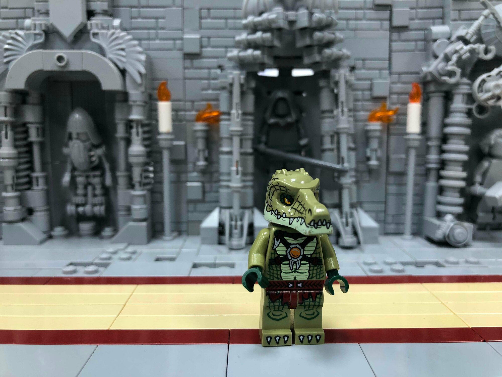 Минифигурка Лего Lego loc123 Crocodile Warrior 2