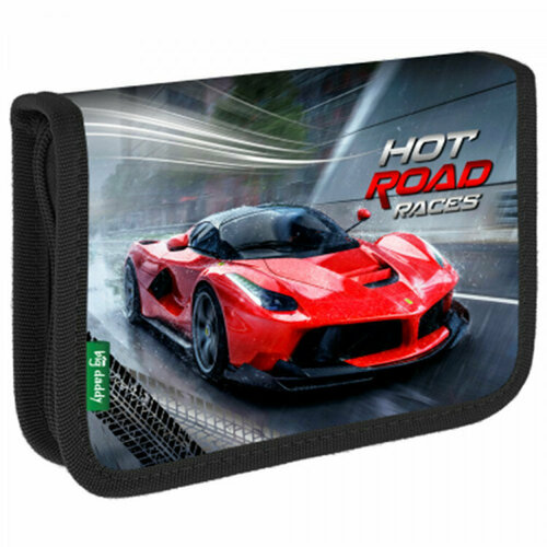 Пенал 1 отделение Лист-Арт Красная тачка ткань 200130 арт П1с-18-433т 309₽