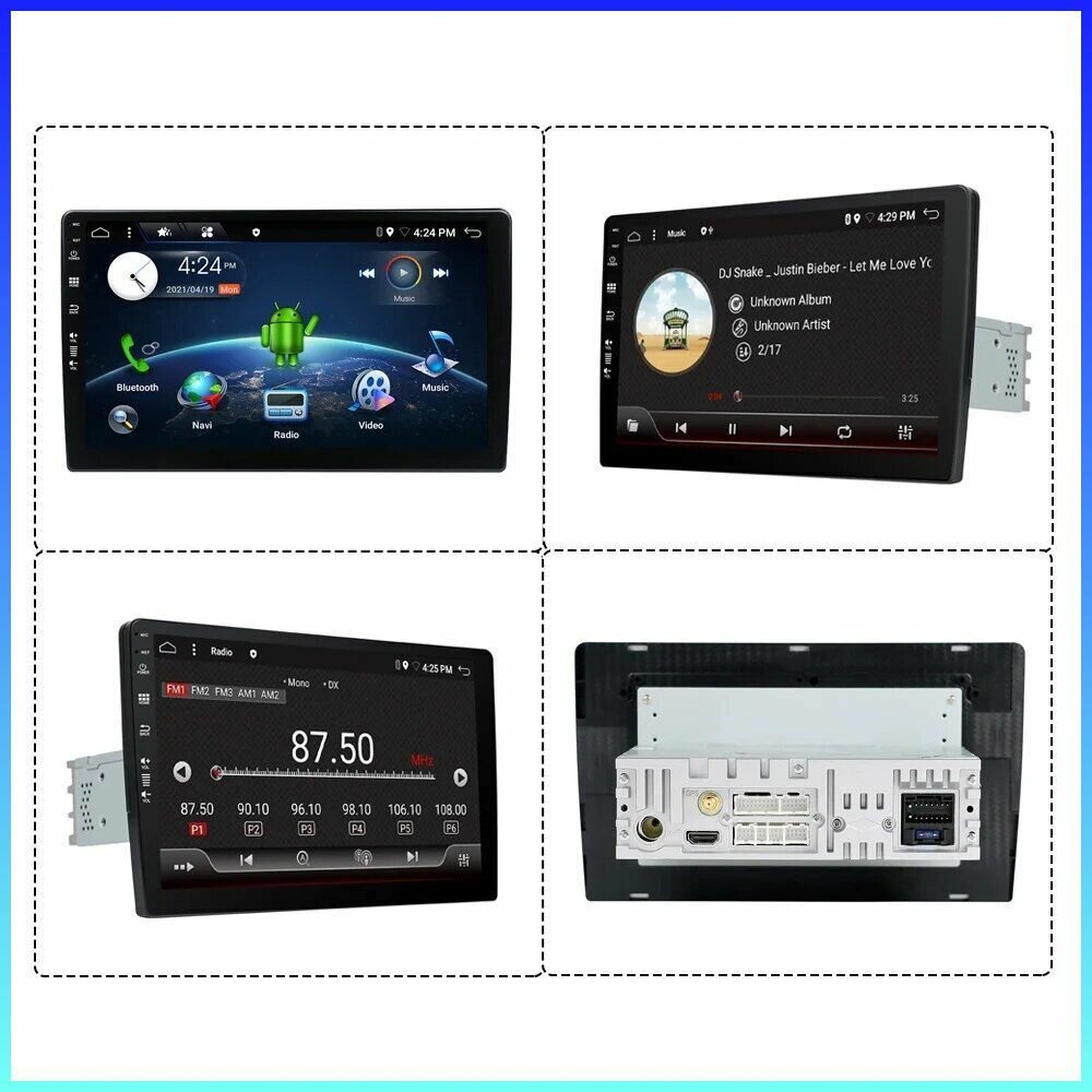Автомагнитола Android (CarPlay, Wi-Fi, Bluetooth, GPS, USB) — фото 1