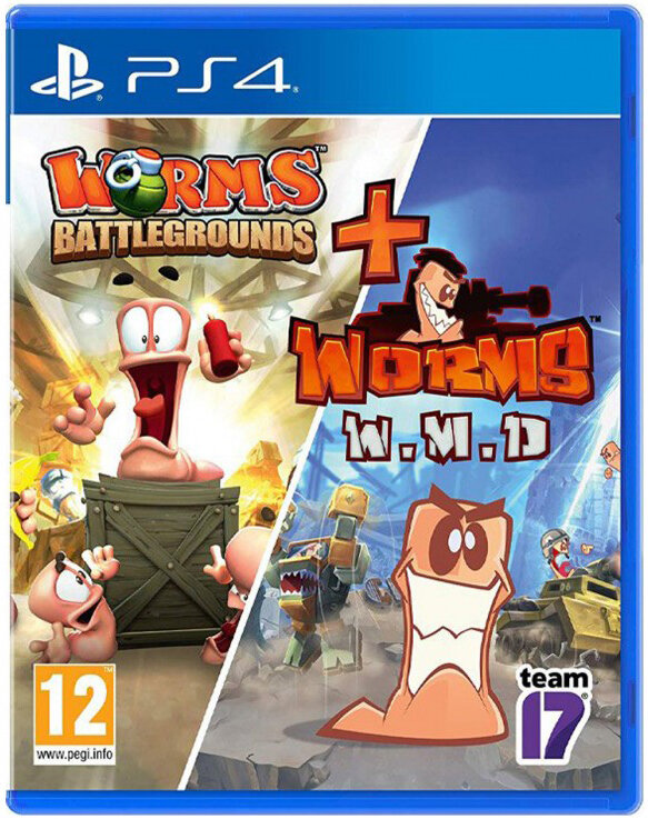 Worms Battlegrounds + Worms WMD - Double Pack [PS4, английская версия]