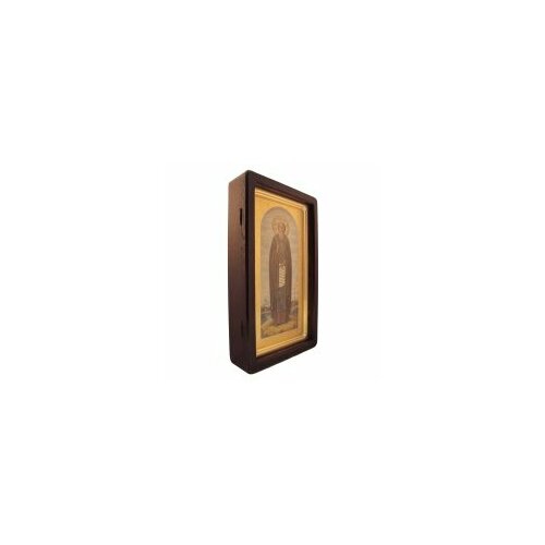 Икона живописная Прп. Сергий Радонежский 25х42 в киоте #136010 преподобный сергий радонежский в белом киоте 19 22 5 см