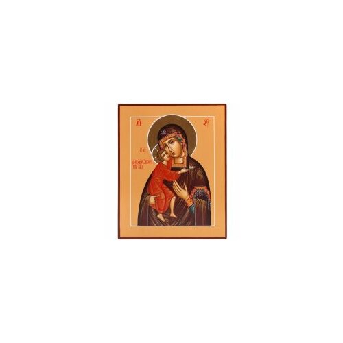 Икона живописная БМ Феодоровская 17х21 #104859 икона живописная бм всецарица 17х21 137498