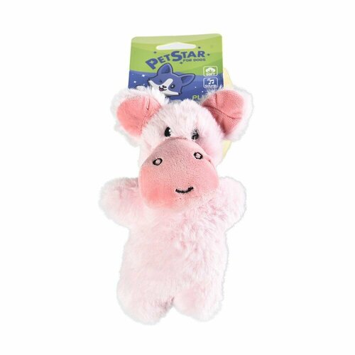 PET STAR игрушка для собак 16*10см поросенок с пищалкой, плюшевая dancing cactus toys speak electronic plush toys twisting singing dancer talking novelty funny music luminescent gifts bluetooth