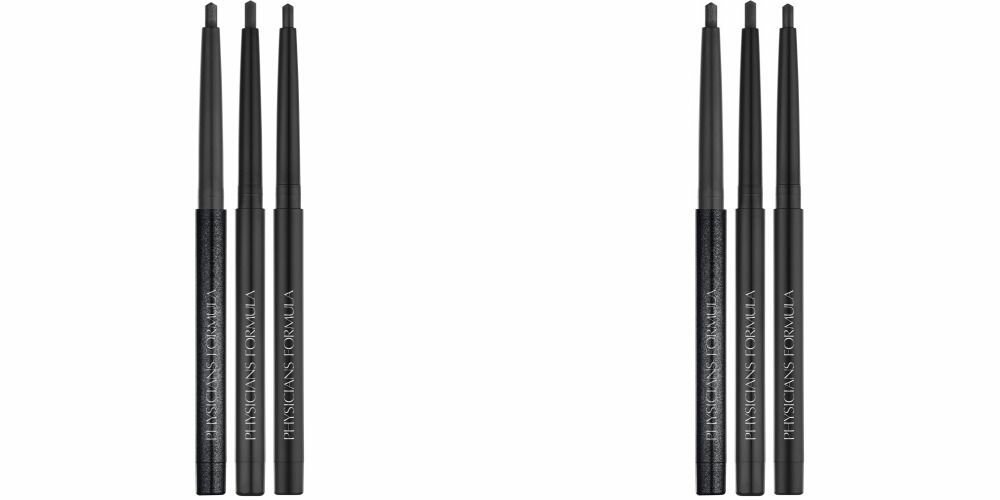 Physicians Formula Карандаши для век водостойкие Gel Eyeliner Trio, Тон: черный матовый, черный сатиновый, черный мерцающий, 3х0.37 г, 2 уп