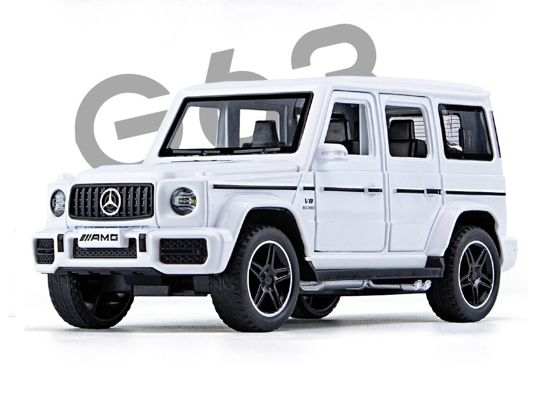 Модель металлическая Гелик AMG-G63 звук, свет, инерция 1:32 в подарочной коробке (A88Z32N-G) (Цвет: Белый)