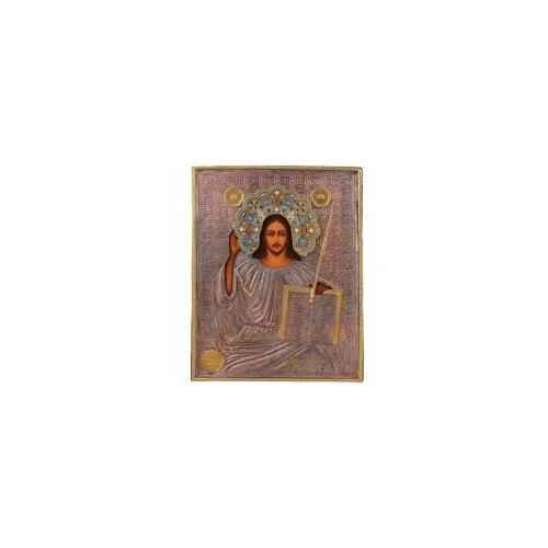 икона екатерина великомученица 18х24 см в окладе Икона Господь Вседержитель 18х24 в окладе #74466