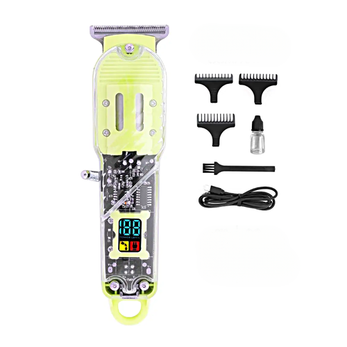 Машинка для стрижки волос Rozia Профессиональный триммер для стрижки волос для бороды усов Желтый Pricemin 269000₽