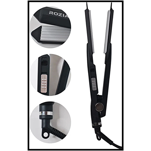 Профессиональная плойка для волос Rozia Гофре для волос Утюжок Щипцы Rozia Уход за волосами Черный 329000₽