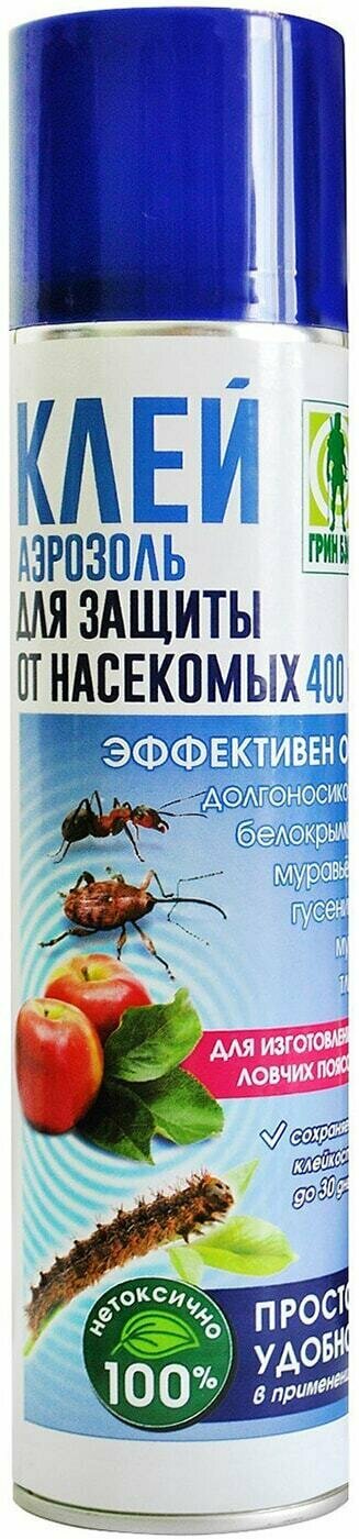 Клей-аэрозоль Грин Бэлт для защиты от насекомых-вредителей 400мл 1 шт