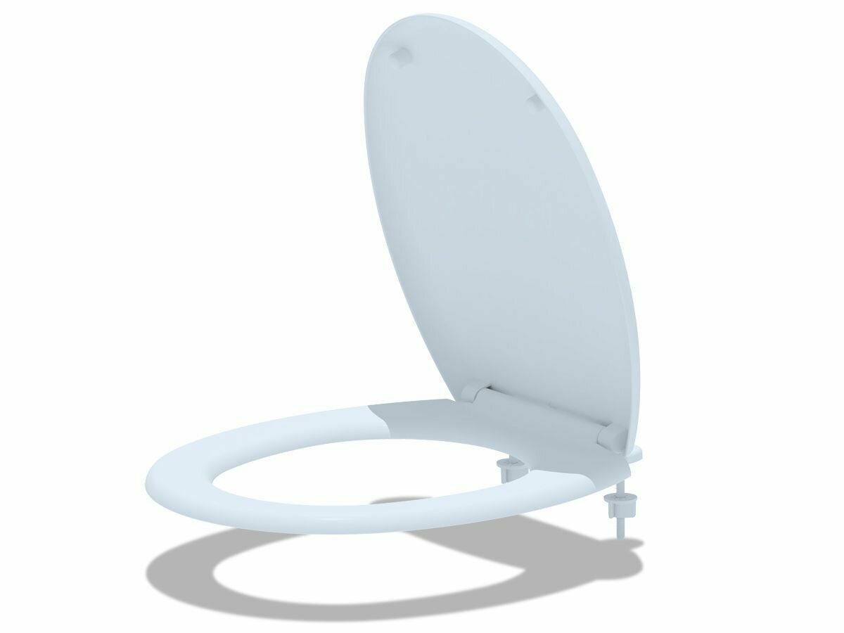 фото Сиденье для унитаза АНИ пласт WS0120 soft close белое с микролифтом.