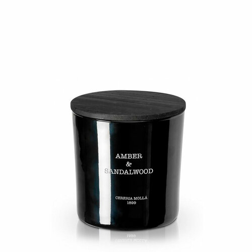 AMBER & SANDALWOOD Большая свеча в стекле, Cereria Molla 1899