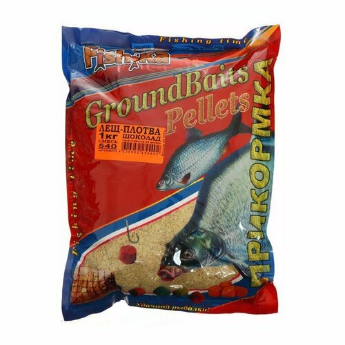 фото Прикормка fish.ka лещ-плотва шоколад, 1 кг (комплект из 9 шт) fishka