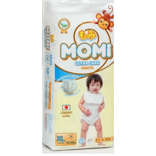 Подгузники-трусики Momi Ultra Care (XL) 12-20 кг (38 шт.)