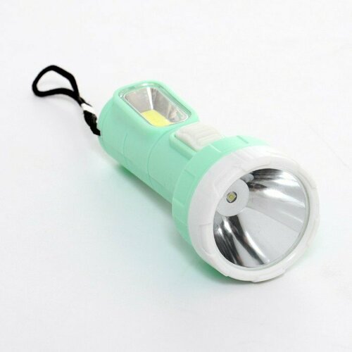 фото Фонарь ручной, 1 вт led, боковой 5 вт cob, 2 режима, 1 aa, 10.4 х 4.3 см (комплект из 11 шт) нет бренда