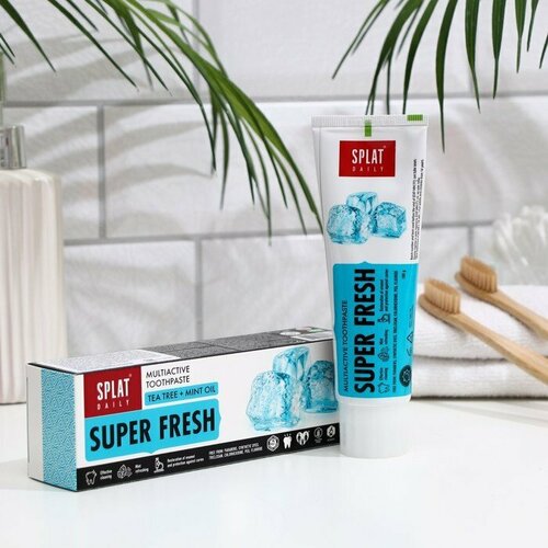 Зубная паста Splat Daily Super Fresh, 100 г (комплект из 7 шт)