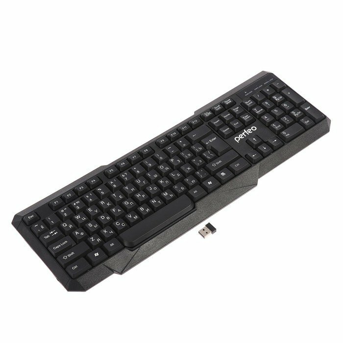 Клавиатура Perfeo FREEDOM PF-5191 беспроводная мембранная USB 1xAA (нет в компл) чёрная (комплект из 2 шт)