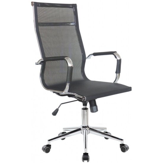 Кресло руководителя Riva Chair RCH 6001-1 S Чёрная сетка (W-01)