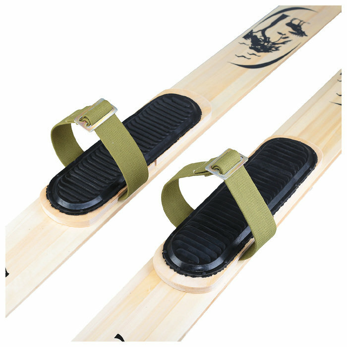 Крепления лыжные охотпромысловые с амортизаторами и носковыми ремнями (комплект из 2 шт)