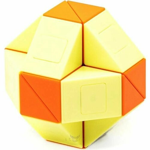 Змейка Рубика Gan MG Snake v2 24 элемента / Развивающая головоломка / Оранжевый gan 249 v2m magnetic magic speed gan cube 2x2 professional mini pocket cube gan v2 magnet cube stickerless puzzle gan cube