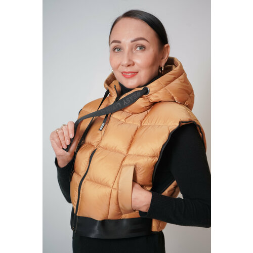 фото Жилет montereggi point, размер 38, бежевый