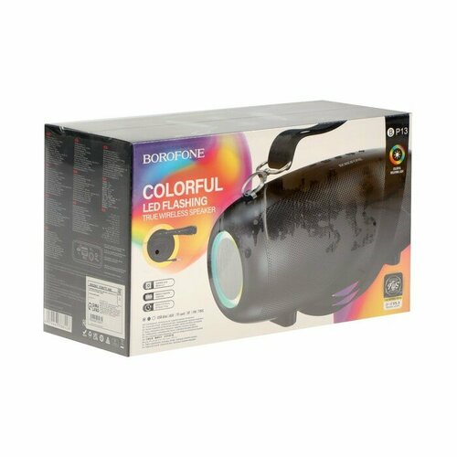 Портативная колонка BP13 1500 мАч BT53 TF card USB AUх FM-радио чёрная 471400₽