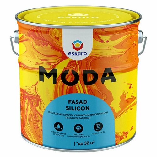 Краска Eskaro MODA Fasad TR 0,9л EMP030 краска акриловая фасадная eskaro moda fasad silicon база tr 2 7л бесцветная