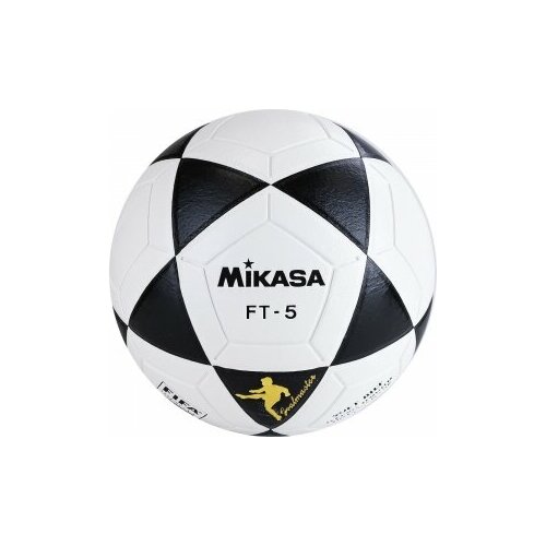 52665-79998 Мяч для футбола MIKASA FT5 FQ-BKW, размер 5, FIFA Quality, ПУ, 32 панели, термосшивка, белый-черный