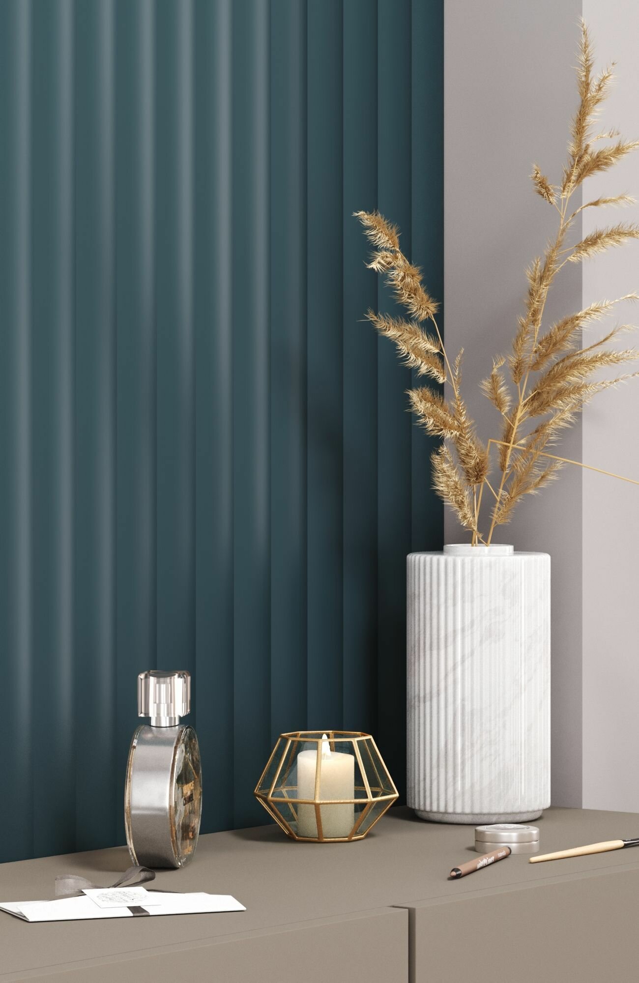 фото Стеновые панели МДФ Dune STELLA De Luxe 2700х200х10 для гостиной, прихожей, спальни, детской, кабинета, кухни Ocean (упак. 2 шт.)