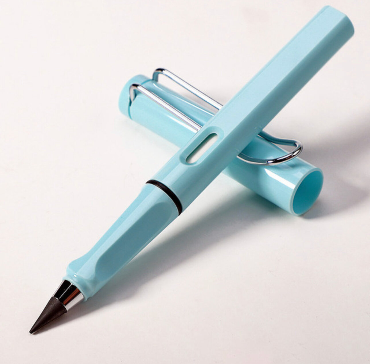 Вечный карандаш AVOCADO набор голубой с ластиком