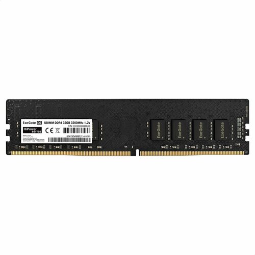 Модуль памяти ExeGate HiPower DIMM DDR4 32GB 3200MHz EX295289RUS 714700₽