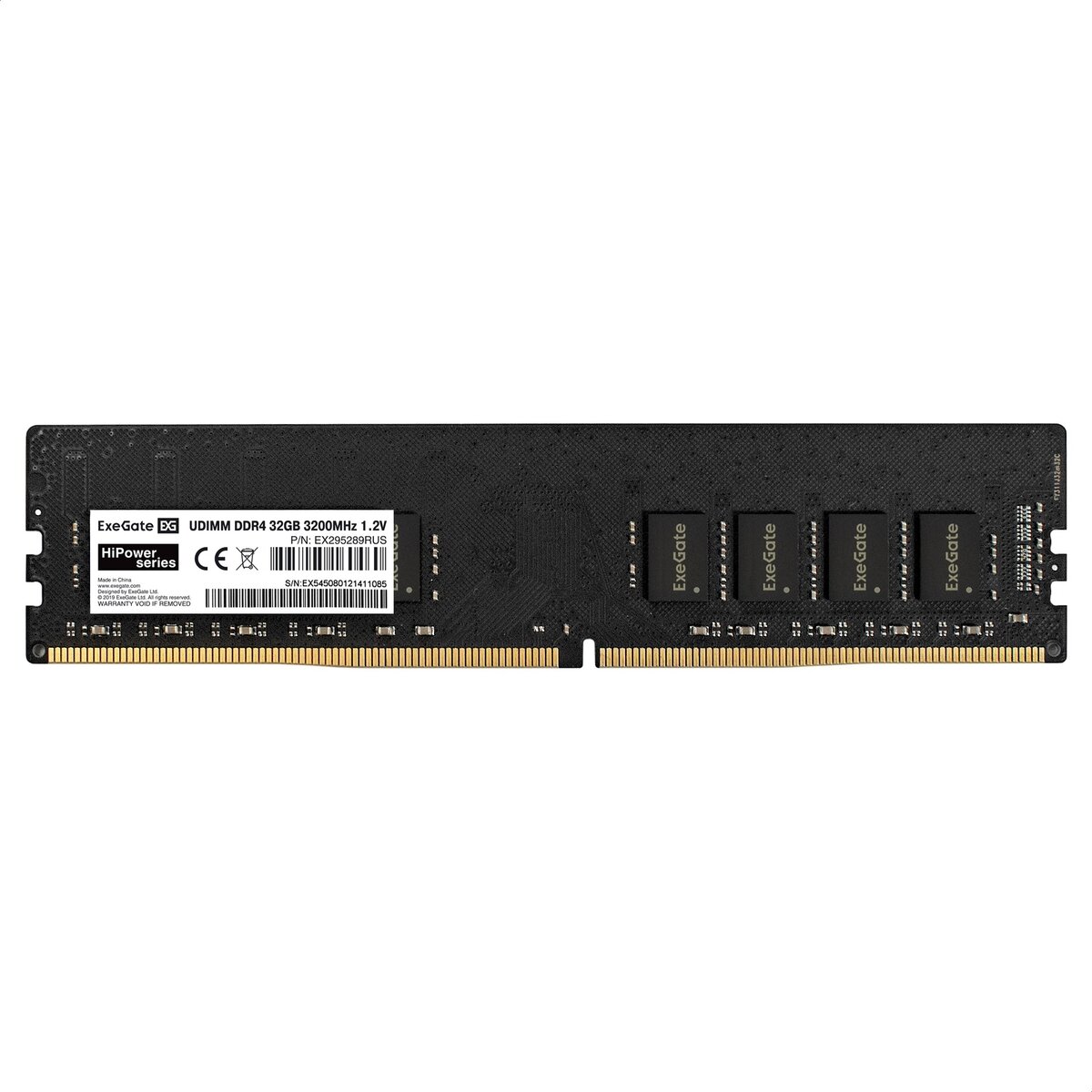 Модуль памяти ExeGate HiPower DIMM DDR4 32GB 3200MHz