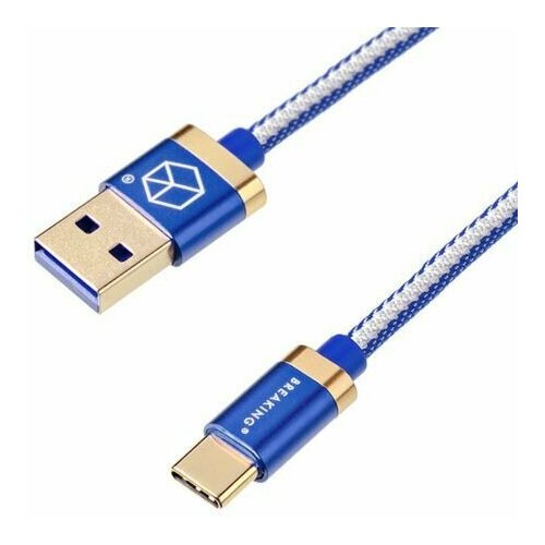 Кабель Breaking Denim USB - Type-C 1m. (Синий)