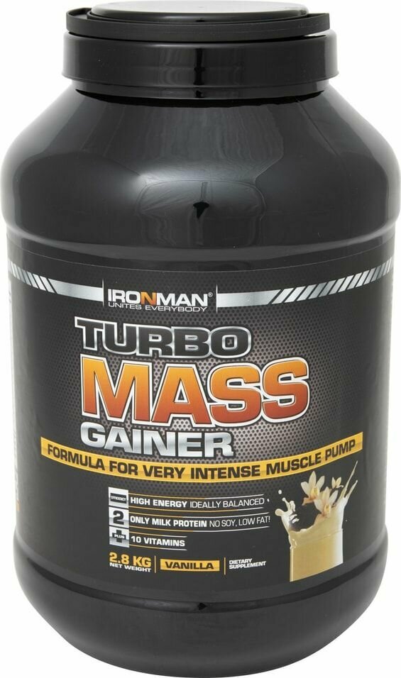 Гейнер IronMan Turbo Mass Gainer Ваниль 2.8кг х 3шт