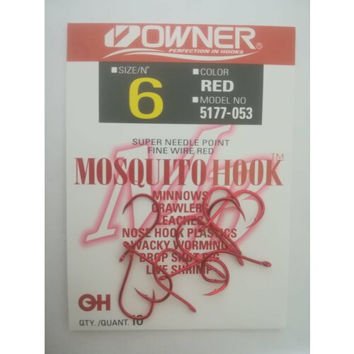фото Крючок owner mosquito hook red 5177 №6