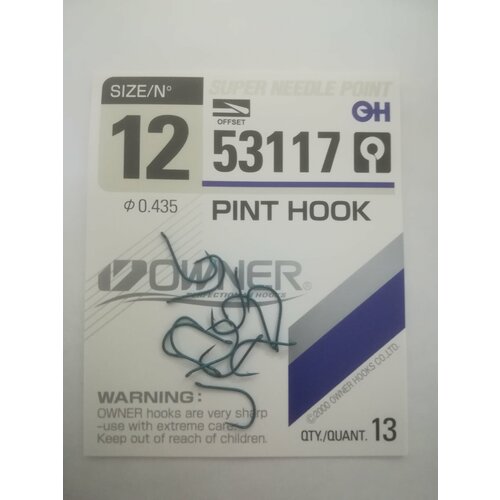 Крючок OWNER pint hook 53117 №12 крючок owner 53117 12