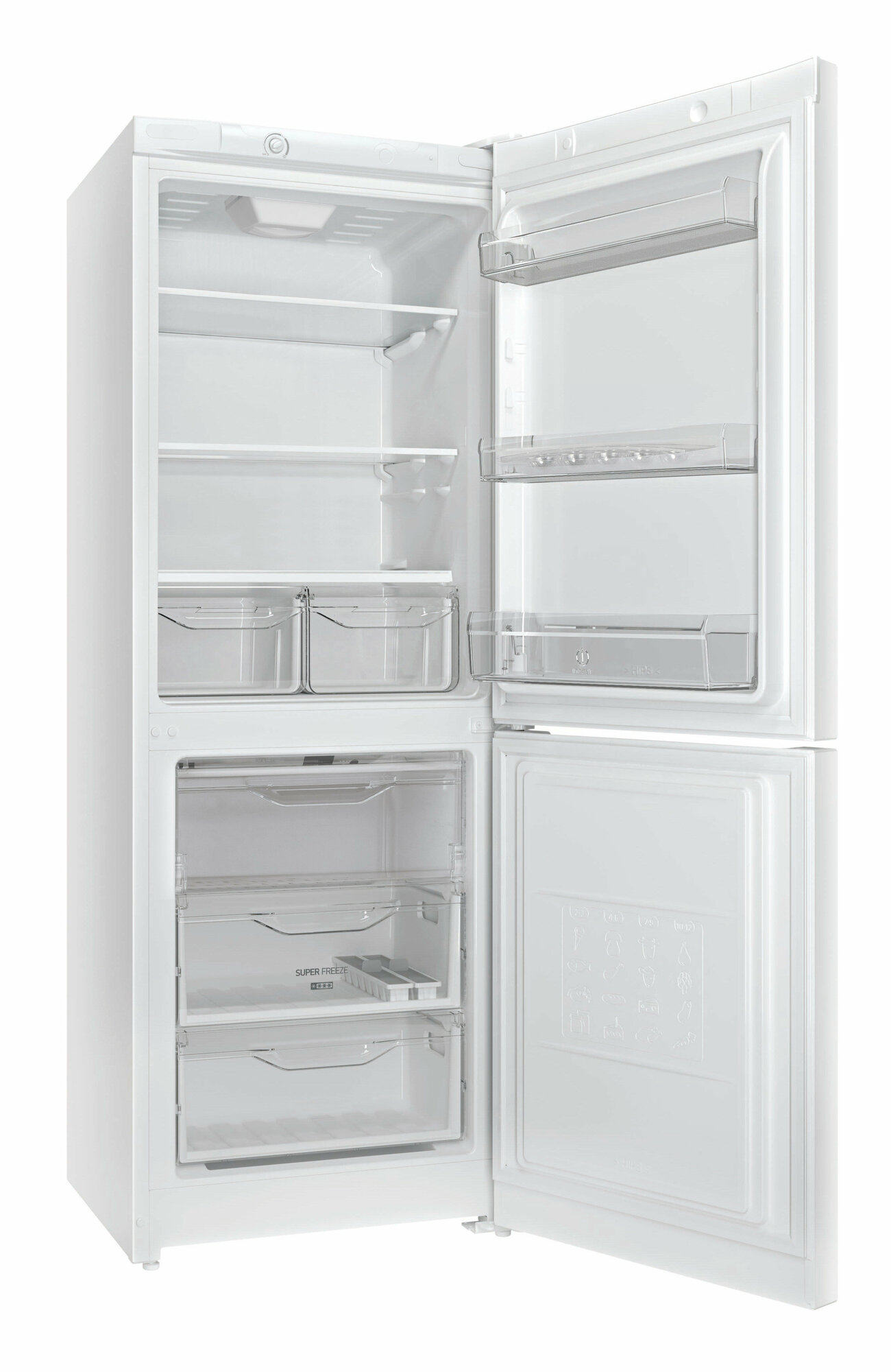 Отдельно стоящий холодильник Indesit с морозильной камерой DS 4160 W