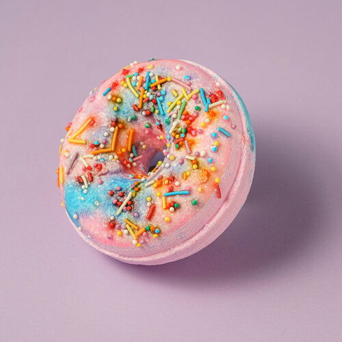 Бомбочка для ванны Пончик с ароматом 