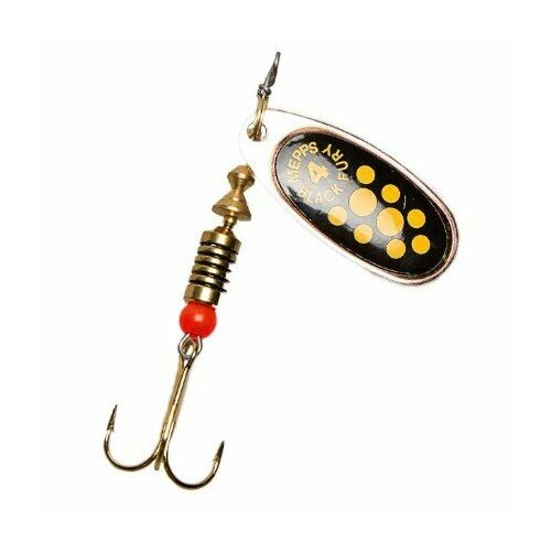 Блесна вращающаяся Mepps BLACK FURY 4, Copper/Yellow, комплект из 5 штук