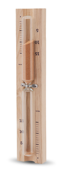 фото Часы песочные для бани и сауны ЧПС-1Г открытая колба 15 мин