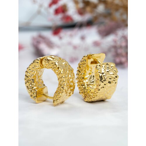 Серьги пусеты , керамика, желтый