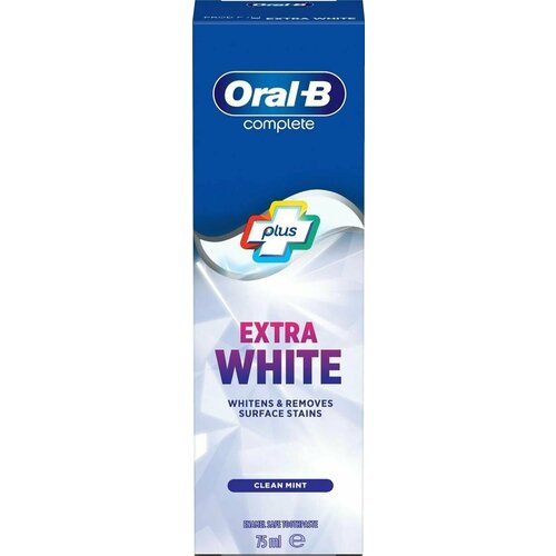 Зубная паста Oral-B Complete Extra White 75 мл (Из Финляндии)