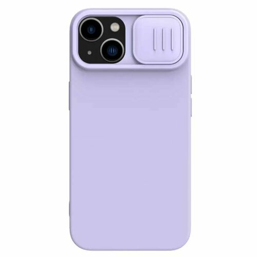 Накладка Nillkin CamShield Silky Silicone Case для iPhone 15 Plus (сиреневый)